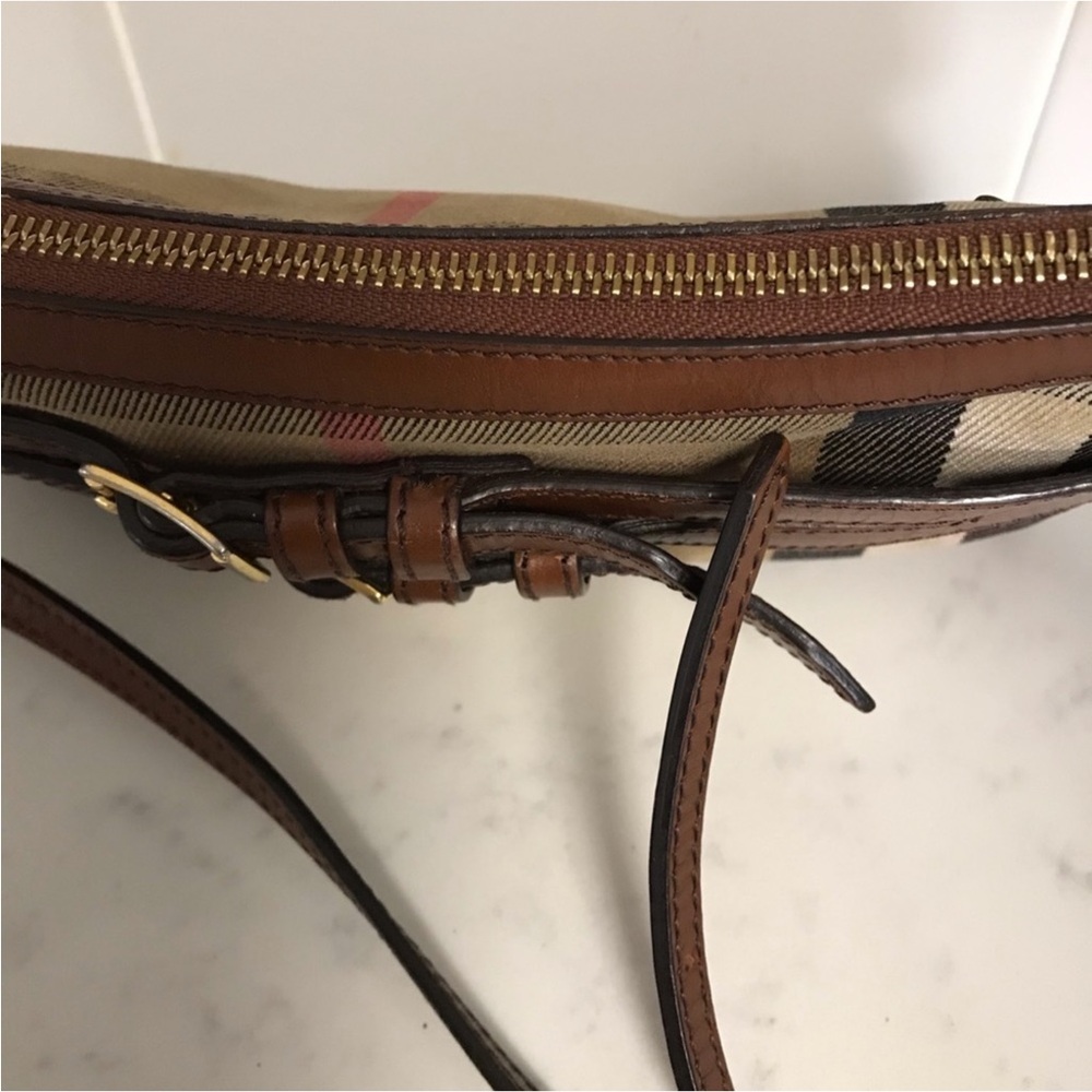 Burberry Beige and Brown Plaid Shoulder Bag - Picture 8 of 9